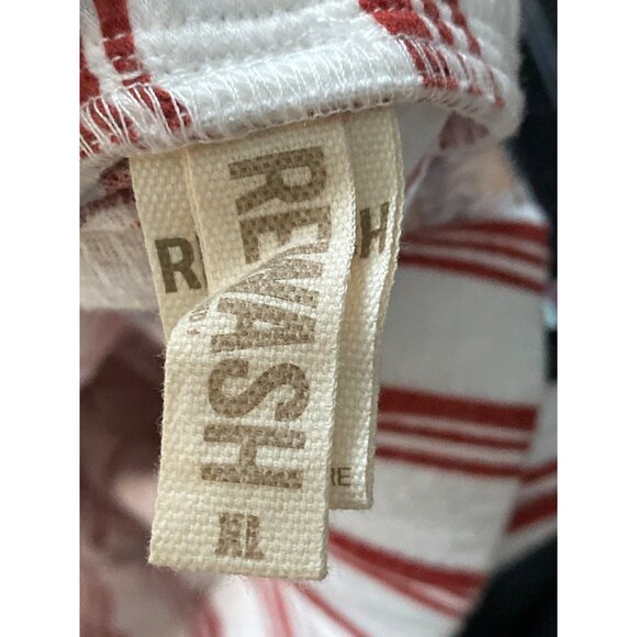 lStriped Wrap Tie Palazzo Pants By Rewash White & Red Womens Size xl - Picture 4 of 4